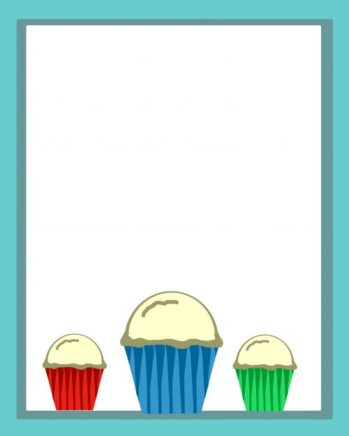 Color Cupcake Background