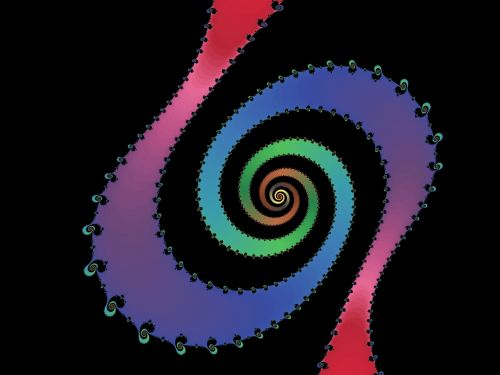 Colored Fractal Spiral