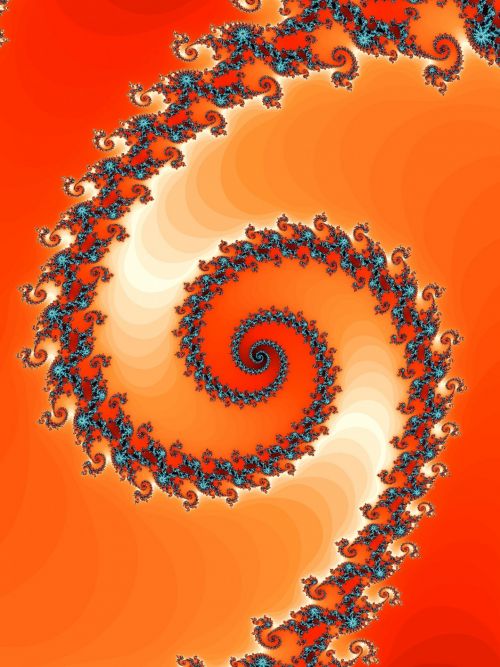 Colored Fractal Spiral