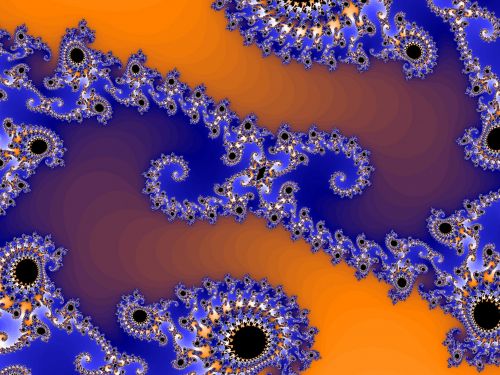 Colored Fractal Spirals