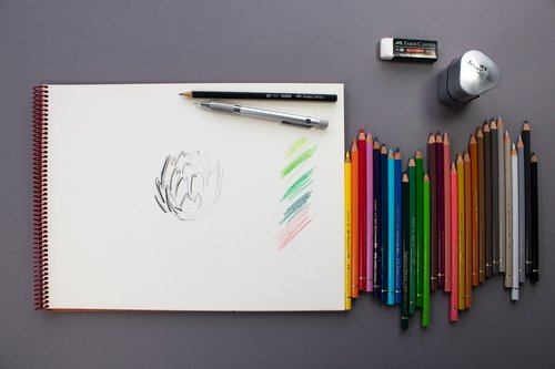 colored pencil  pencil  eraser
