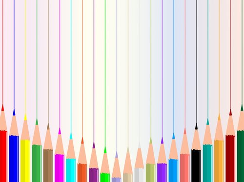 colored pencil background  pencil lines  rainbow