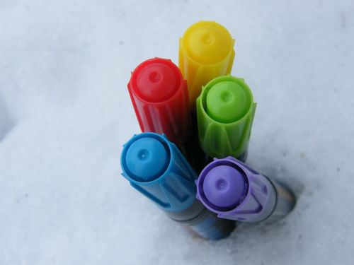 colored pencils office pens
