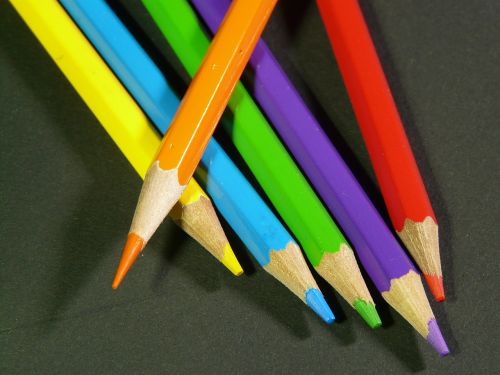 colored pencils paint pens