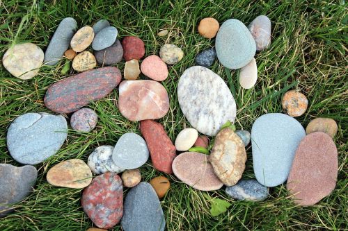 colored stones summer pebbles