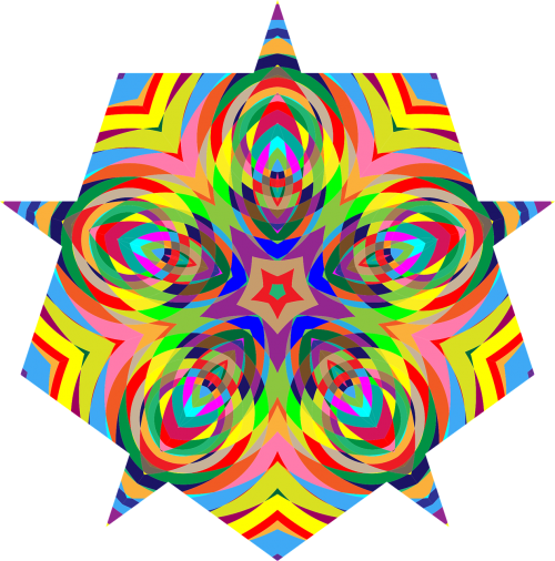 colorful chromatic psychedelic