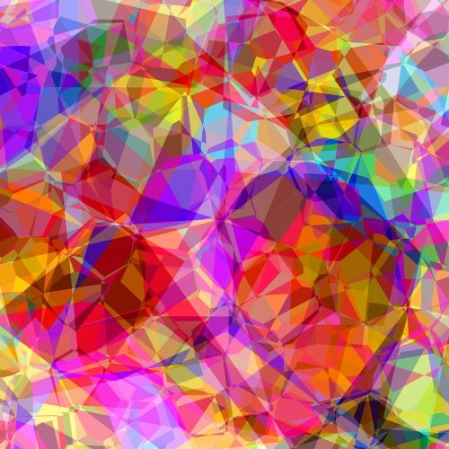 colorful abstract polygon