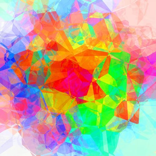 colorful abstract polygon