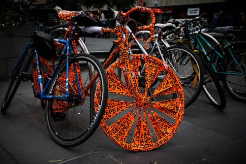 colorful melbourne bicycle