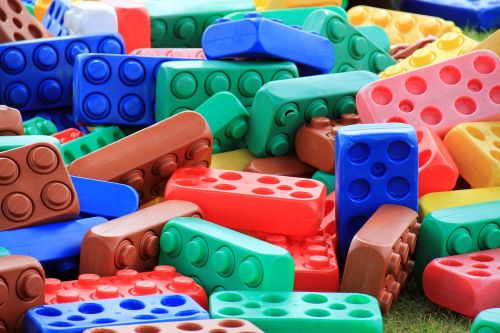 colorful stones building blocks