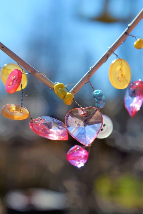 colorful  glass  ornament