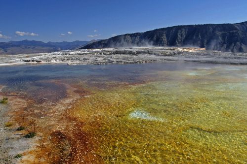 colorful yellowstone national park wyoming