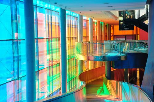 colorful interior stairs