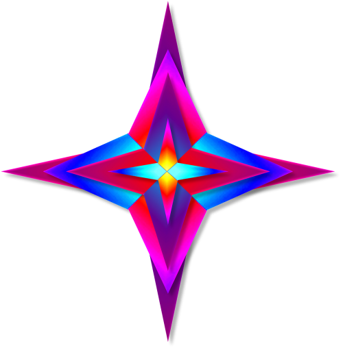 colorful vibrant star