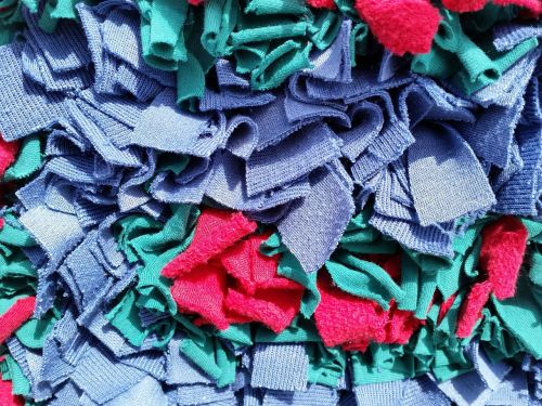 colorful rags fabric