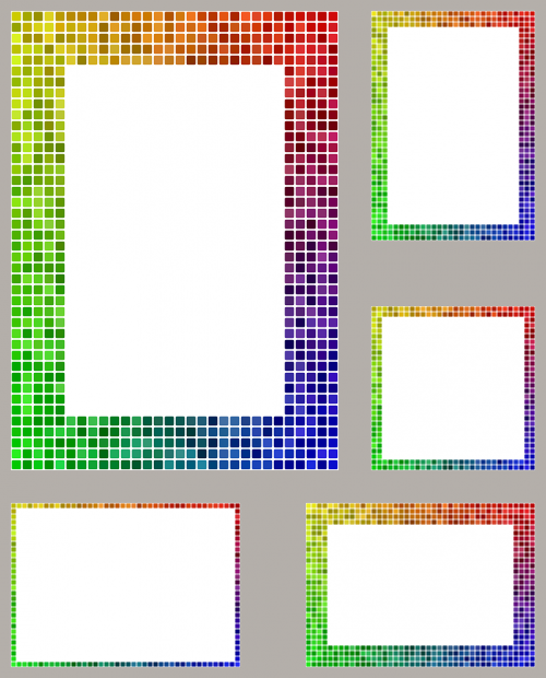 colorful frame mosaic