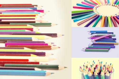 Colorful Art Pencils Poster