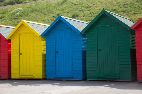 Colorful Beach Huts