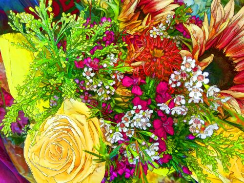 Colorful Bouquet Of Flowers