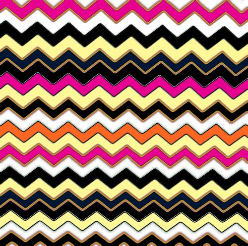 Colorful Chevron Pattern Stripes