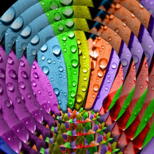 Colorful Concentric Discs