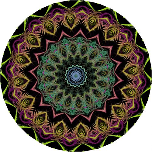 colorful mandalas geometric patterns design