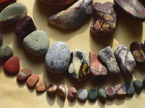 colorful stone stones deco