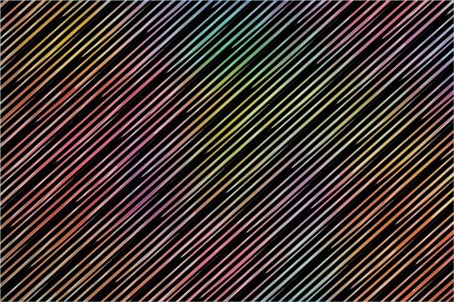 Colorful Stripes On Black