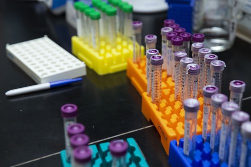 colorful test tubes  bottles  glass
