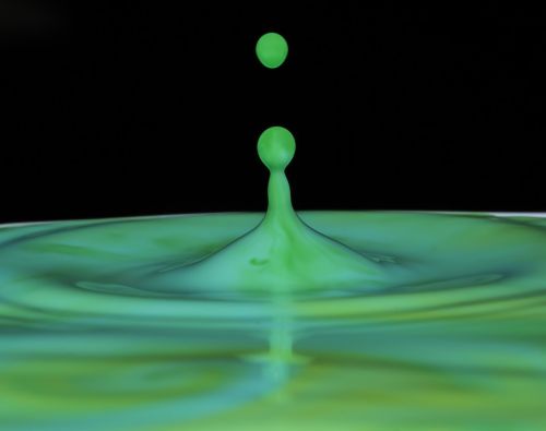 colorful water splash liquid