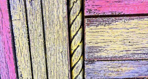 Colorful Wooden Background - Yellow