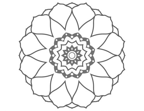 coloring page flower drawing flower image