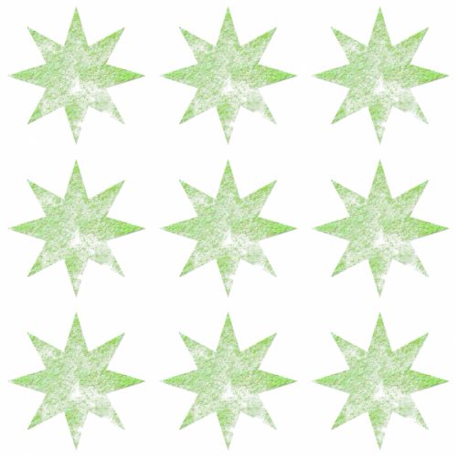 Colorized Green Stars