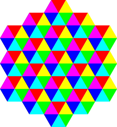 colors tessellation triangles