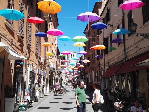 colors sky umbrella