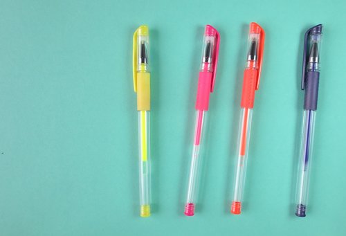 colors  pens  school