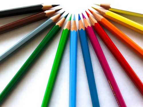 colour pencils color paint