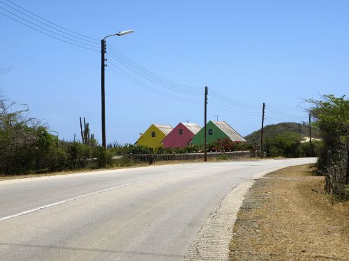 colourful houses homes building