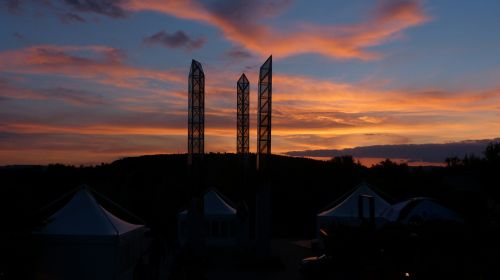 columnar steles glass columns