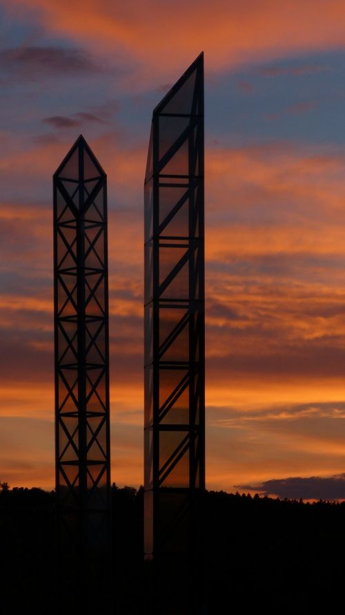 columnar steles glass columns