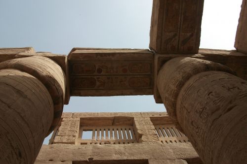 columnar temple inscription egypt