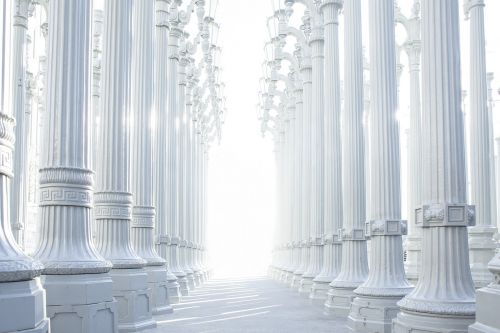 columns hallway architecture