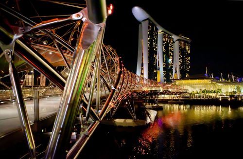commercial singapore night view