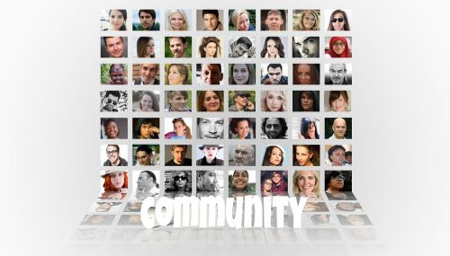 community social media faces