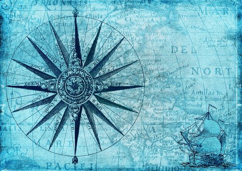 compass  map  nautical