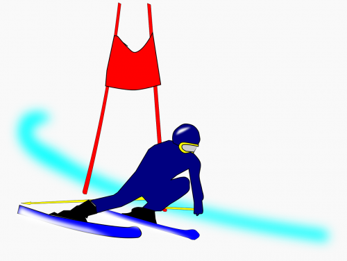 competition ski slalom