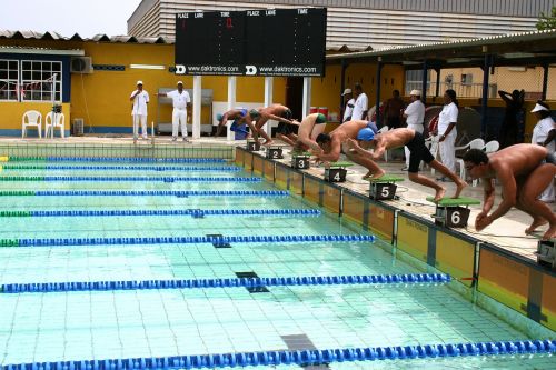 competition swimming water