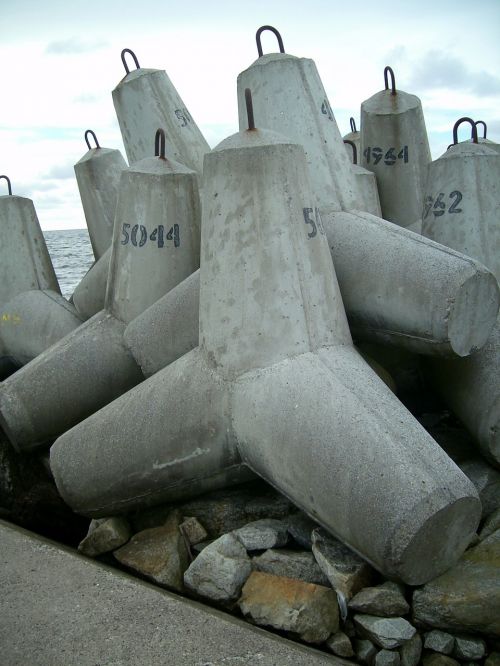 components concrete breakwater