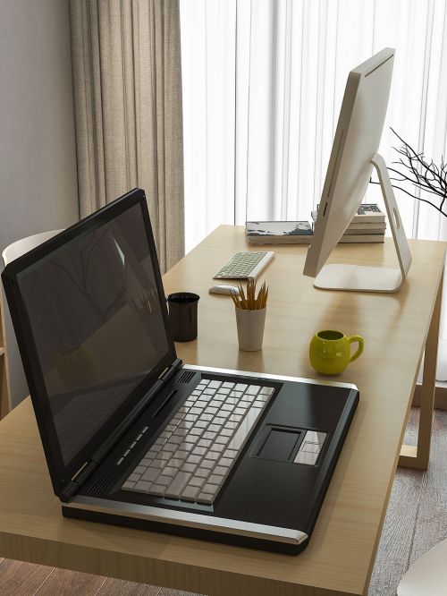 computer notebook cup