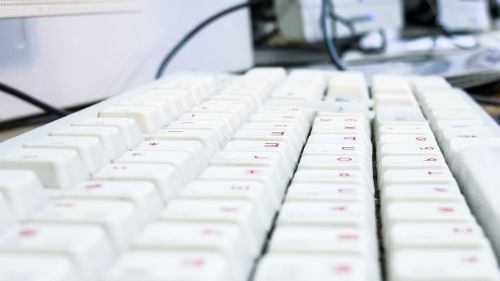 computer keyboard blur